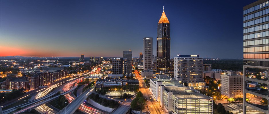 Atlanta Skyline at Sunset