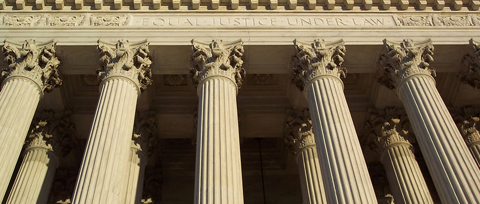 columns of courthouse