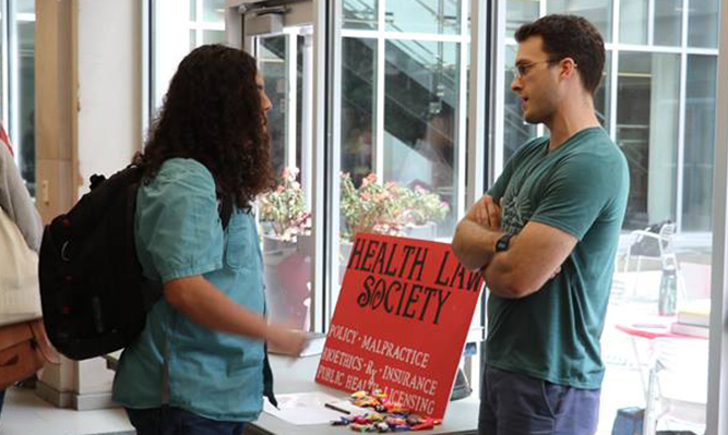 two health law society students