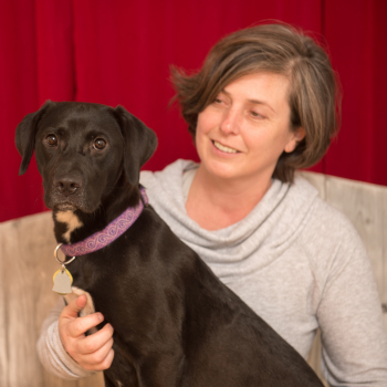 Lisa Milot and her dog