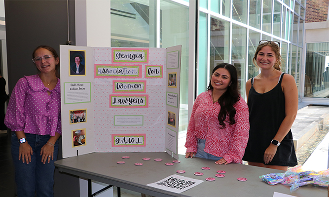 three georgia association for women lawyers students