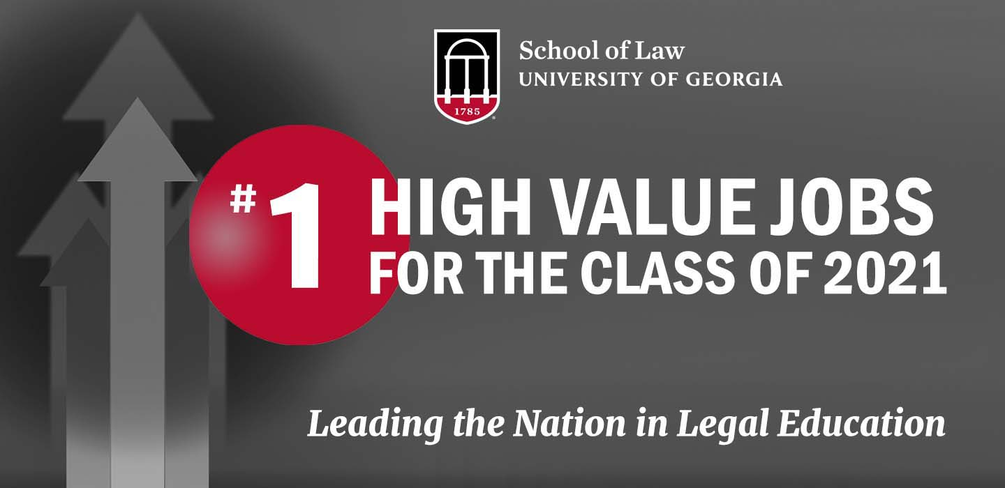 #1 High Value Jobs for the Class of 2021, Leading the Nation in Legal Education