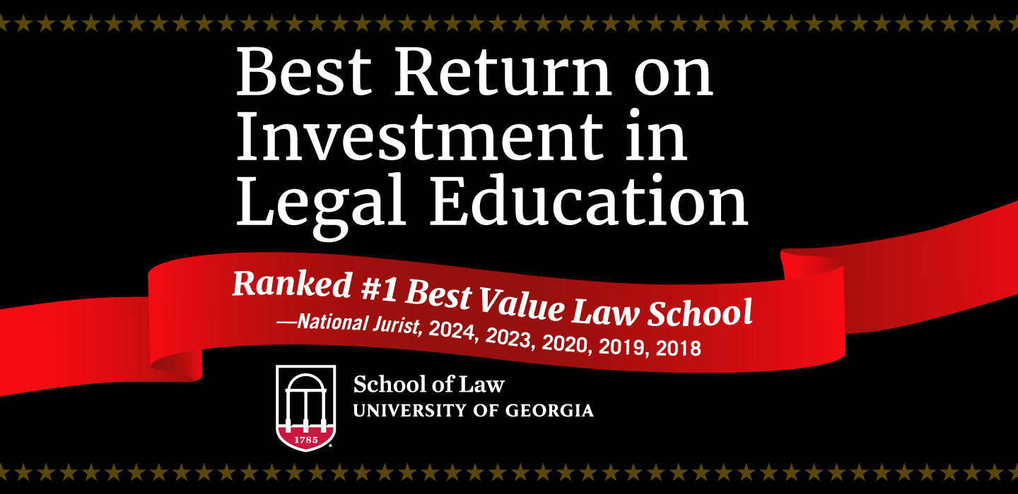 UGA best value law school for 5 of 8 years
