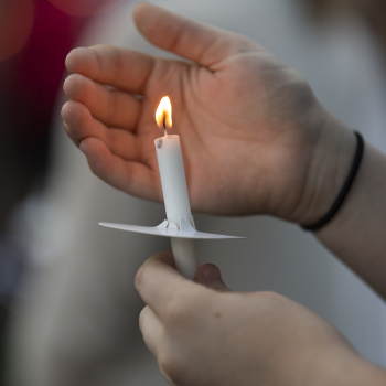 candle memorial photo