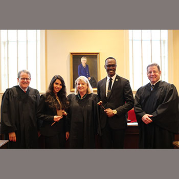 moot court competition judges and students