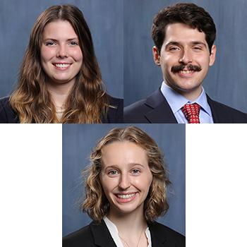 caroline baily, anderson schott and julianna hightower