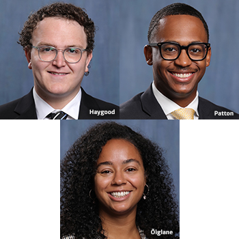 andrew heygood, josh patton and kendra hansey
