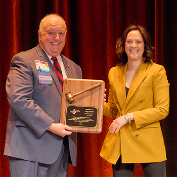 tony waller and 2024-25 NALP President Rebecca Calman