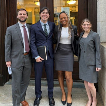 four appellate litigation clinic students