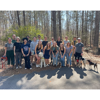Photo of students with Land Conservation Clinic at a site visit