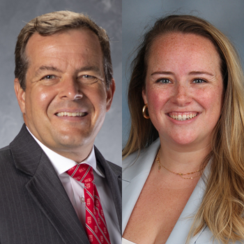 Combined headshots of Rutledge and Greeley Bradford